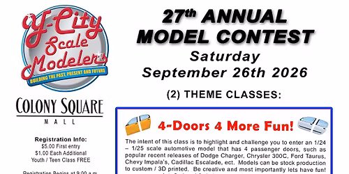 YCSM Scale Model Contest