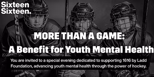 MORE THAN A GAME:  A Benefit for Youth Mental Health