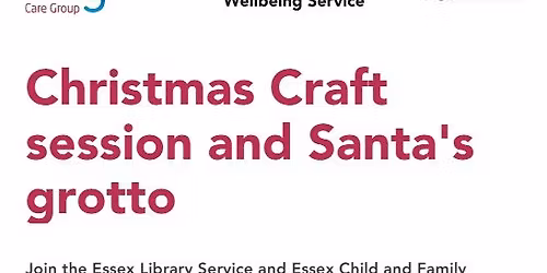 Christmas craft session and santa's grotto