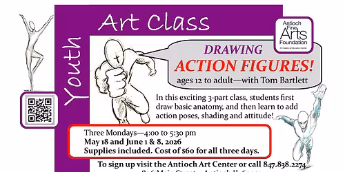 Drawing ACTION Figures! 3 Part Class - ages 12 to adult - Mondays 4 to 5:30pm