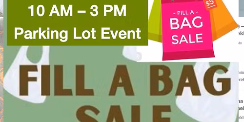 Bag Sale Day \u2013 Parking Lot Sale