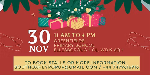 South Oxhey's Christmas Food & Shopping Pop Up