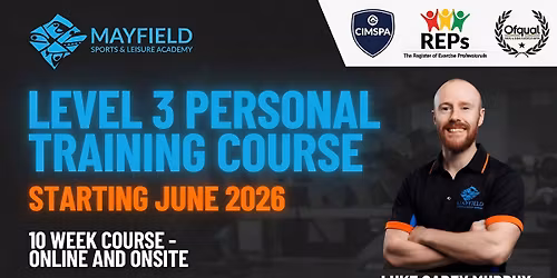 LEVEL 3 PERSONAL TRAINING QUALIFICATION MAYFIELD JUNE 2026