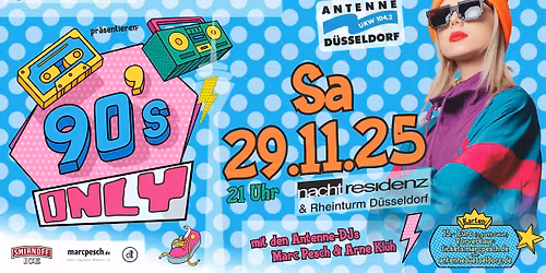 90s only! D\u00fcsseldorfs gr\u00f6\u00dfte 90er Party