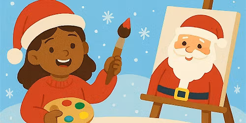 Christmas Painting with Kids - Crafts & Cocoa