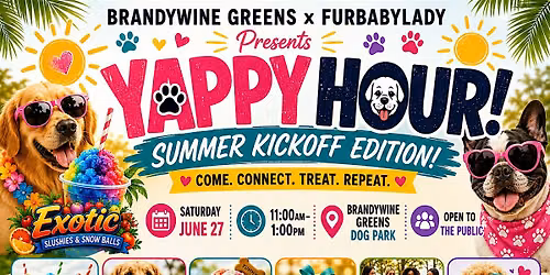 Yappy Hour: Summer Kickoff Edition