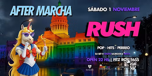 RUSH AFTER MARCHA   SABADO 1  DE NOVIEMBRE