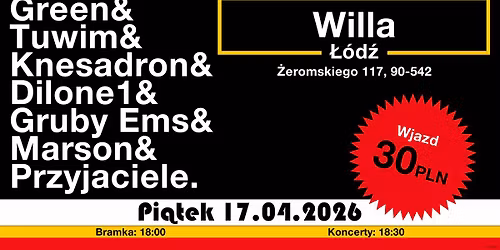 RAP NIE \u015aPIEWANIE X RAPOWA WILLA X 17.04