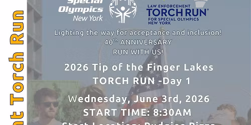 2026 Tip of the Finger Lakes Torch Run Day 1