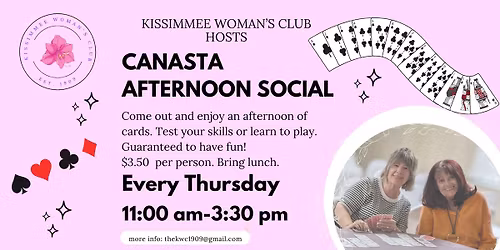 Canasta Afternoon Social by the Kissimmee Woman's Club