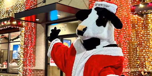 Santa Cow by the Christmas Tree\ud83c\udf84