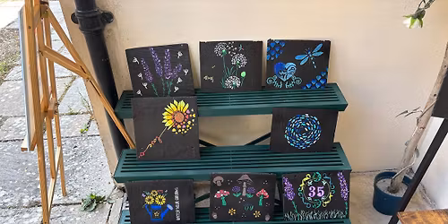 Slate painting & Supper