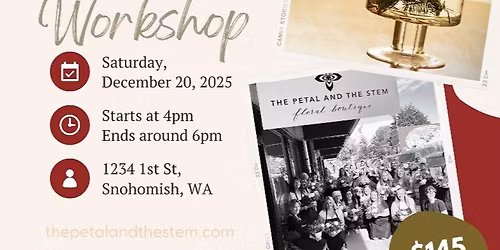 Holidays in Style | Floral Workshop