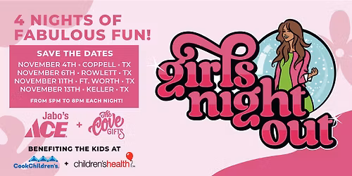 Jabo's Ace & The Cove Gifts Keller: Girls Night Out 2025!