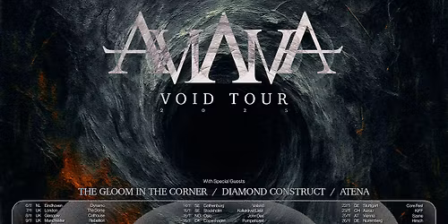 AVIANA - Europe Tour 2025 \/w The Gloom in the Corner, Diamond Construct, Atena