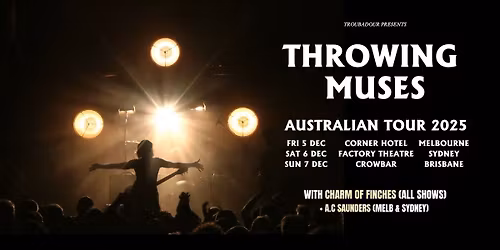 Throwing Muses \/\/ Live at Factory Theatre, Sydney
