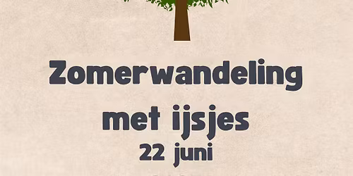 Zomerwandeling met ijsjes