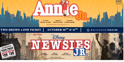Annie Jr. & Newsies jr. Double bill! Two shows