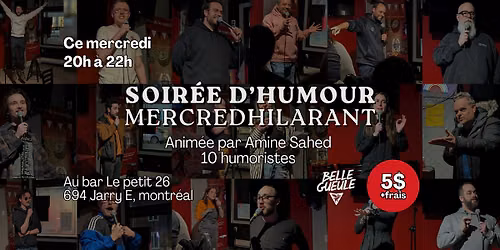 Soir\u00e9e d'humour MERCREDHILARANT au Petit 26