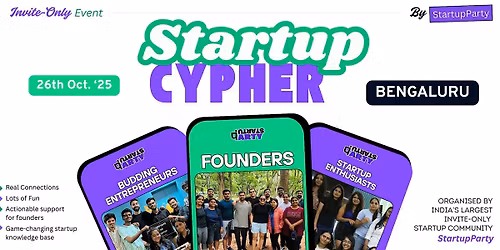 Startup Cypher - The Coolest Startup Event of Bengaluru
