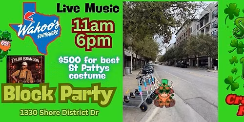 St Patricks Day Wahoo's Block Party  