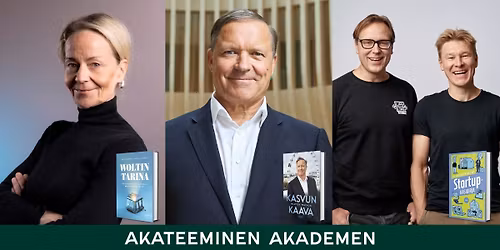 Akateemisen Kohtaamispaikalla Katja Boxberg, M\u00e5rten Mickos, Timo Ahopelto ja Jyri Engestr\u00f6m