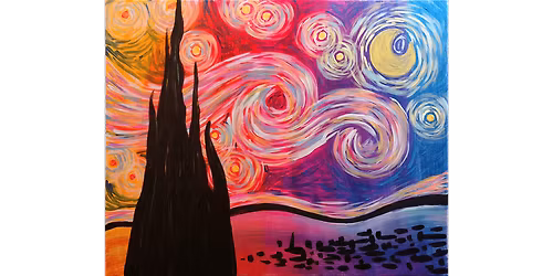 Psychedelic Starry Night - Paint and Sip in Tyler | Classpop!\u2122