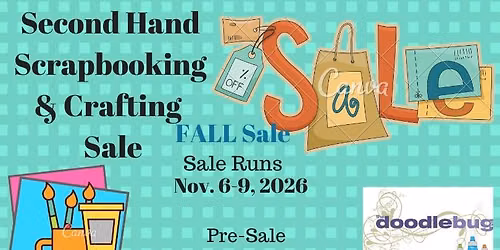 Second Hand Craft Sale -FALL 2026