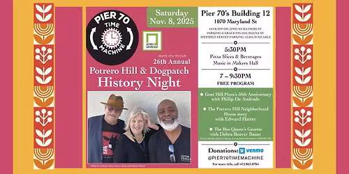 NEW LOCATION :: Potrero Hill & Dogpatch History Night