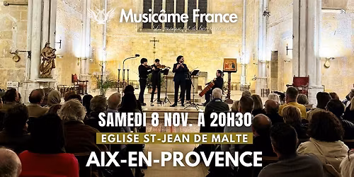 Concert Music\u00e2me \u00e0 Aix en Provence : Vivaldi x Bach x Piazzolla