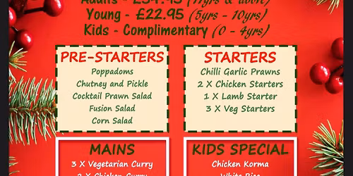 CHRISTMAS DAY BUFFET