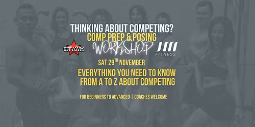 JM Fitness Thinking About Competing: Comp prep and posing workshop
