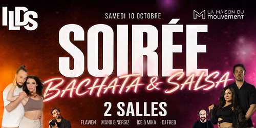 SOIREE BACHATA \/ SALSA 2 SALLES WORKSHOPS + PARTY 