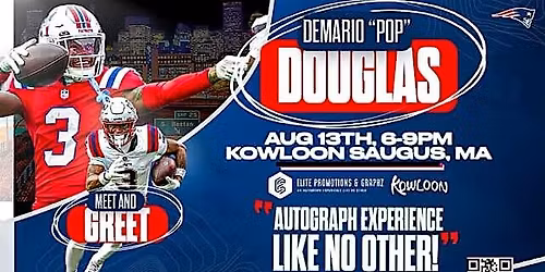 PATRIOTS DEMARIO "POP" DOUGLAS Meet & Greet KOWLOON NEW DATE