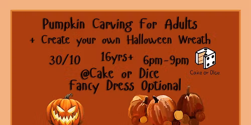 Pumpkin Carving  (Adult Class)