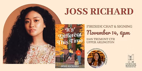 Storyline Presents: Author Talk & Signing with Joss Richard