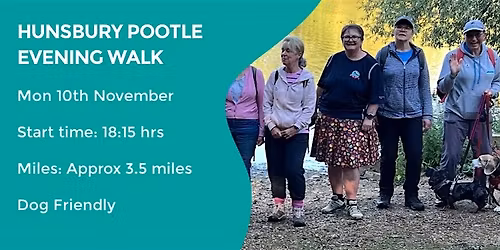 HUNSBURY POOTLE EVENING WALK | 3.5 MILES | MODERATE | NORTHANTS