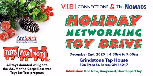 Spread Holiday Cheer with VIB Connections & The NOMADS Toys for Tots Drive!