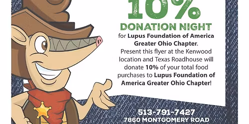 Texas Roadhouse x Lupus Greater Ohio Dine To Donate