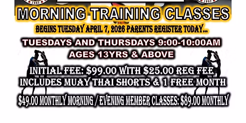 USKA Martial Arts Morning Kickboxing and Muay Thai Classes