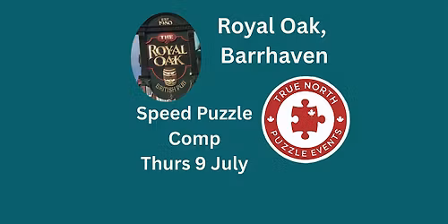 Speed Puzzle Competition, Barrhaven - Thursday July 9, 2026