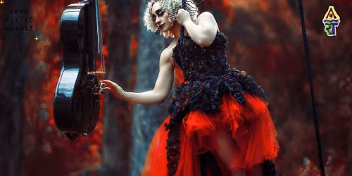Cellista Cello and Aerial Silks Performance