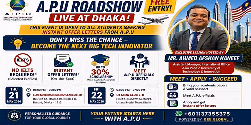 A.P.U. Roadshow Live @ Dhaka