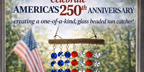 Patriotic Flag Suncatcher