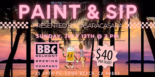 Paint and Sip at Belmont Brewing Company
