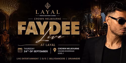 Faydee Performing Live at Layal | Crown Melbourne