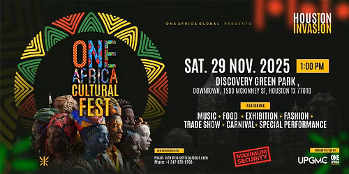 One Africa Cultural Fest - Houston NEW DATE JULY 18 2026