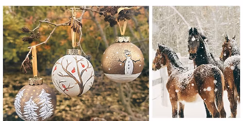 Holiday Ornaments on the Farm
