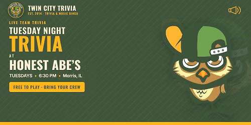 Tuesday Night at Honest Abe's!
