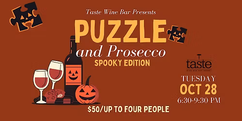Spooky Puzzle & Prosecco Night (Game Night)